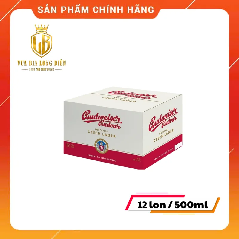 Budweiser Budvar 500 (thùng 12)