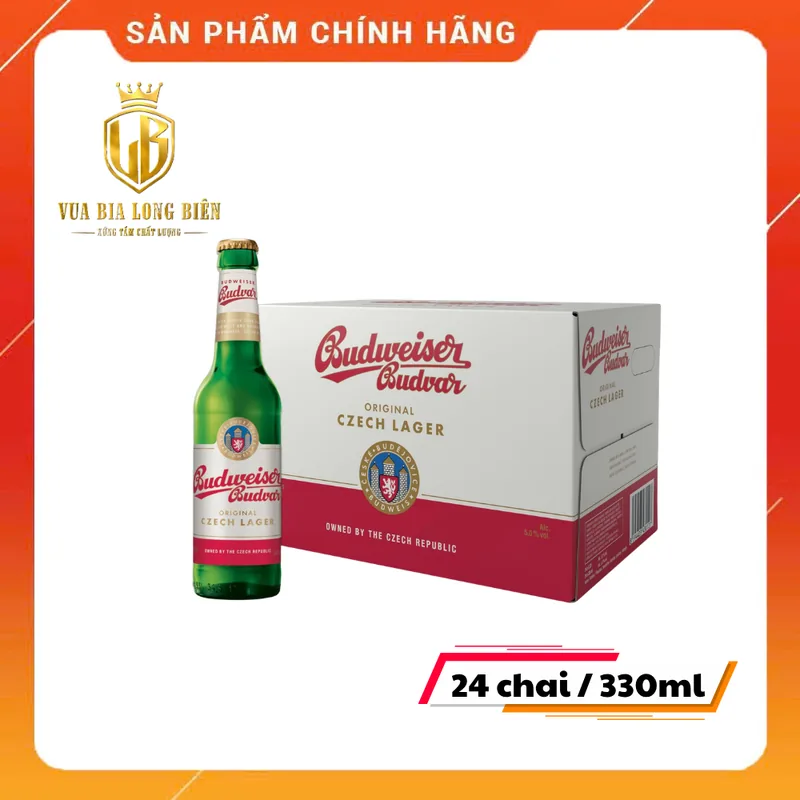 Budweiser Budvar chai ( vàng)